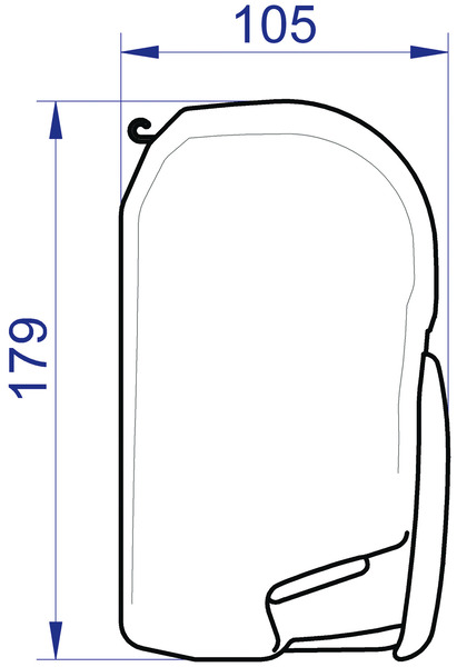 Markíza Omnistor 8000, 4 m, Blue Sky, biely kryt