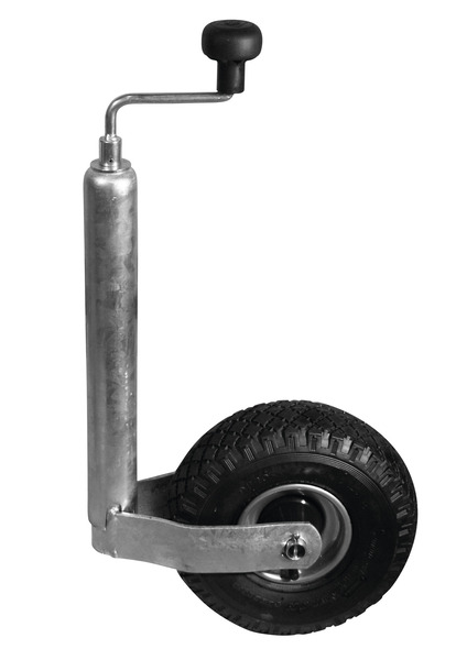 Podperné koleso, ráfik z oceľového plechu, 260x85, 48 mm, pneumatiky