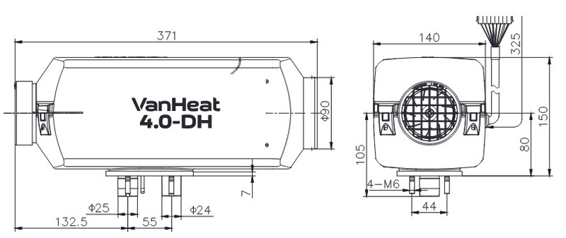Carbest VanHeat 4.0-DH dieselové parkovacie kúrenie – 4 kW