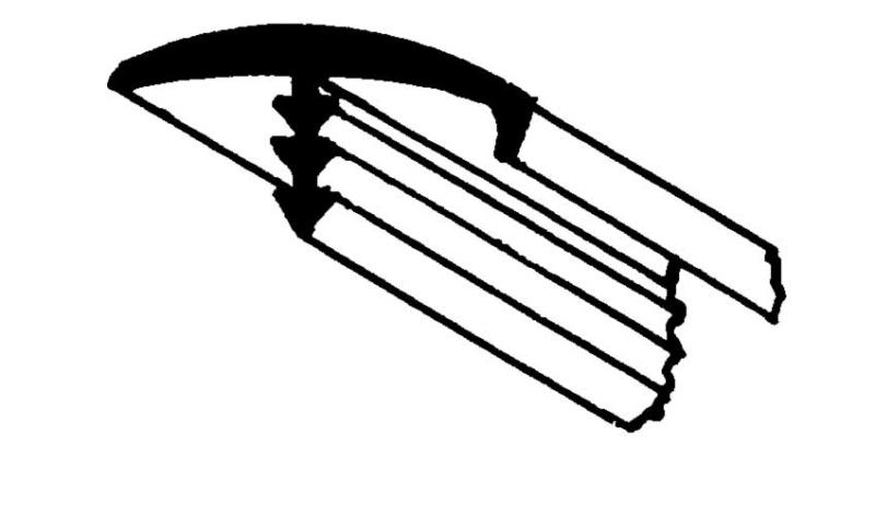 T-hranol s výstupkom (svetlosivý) 5 m