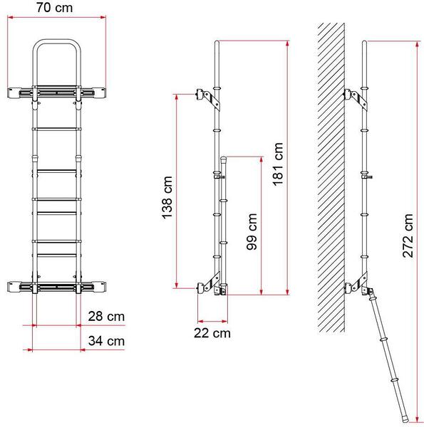 Fiamma zadný rebrík DeLuxe - Mercedes Sprinter od roku 2006</p>