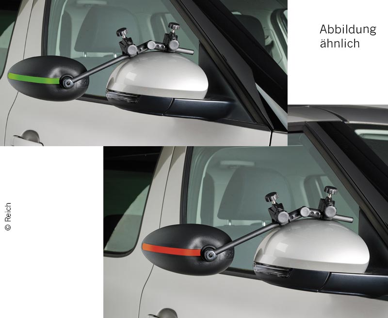 Zrkadlo s klipom Speed Fix XXL s vypuklým sklom - sada 2 ks