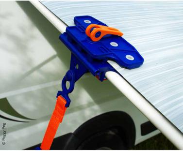 Peggy Peg Fix&amp;Go AntiFlap, svorka na markízu, znižuje hluk pri mávaní