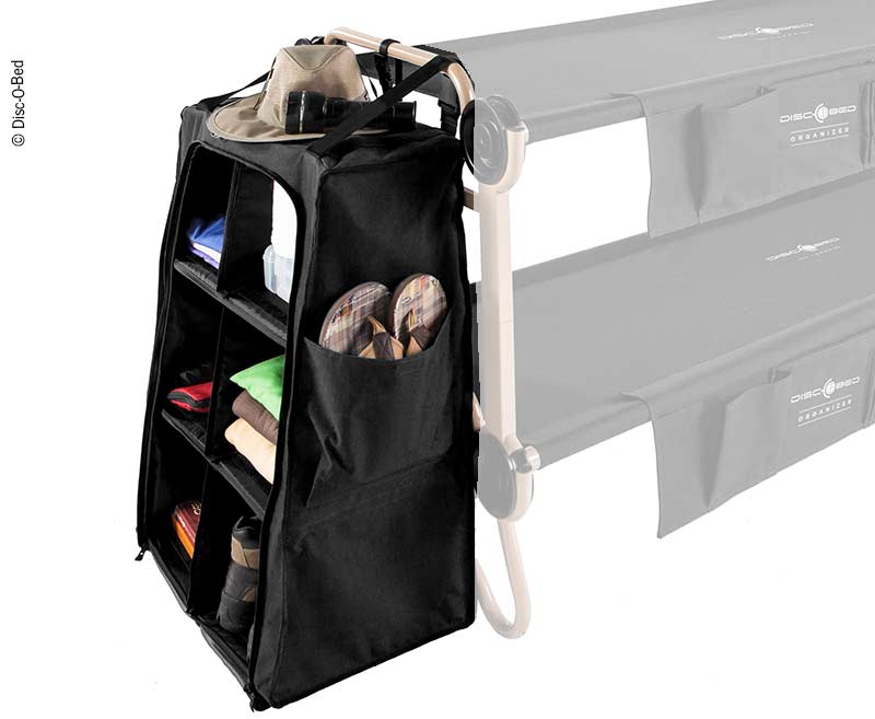 Šatníková skriňa pre posteľ Disc-O-Bed L+XL, farba čierna