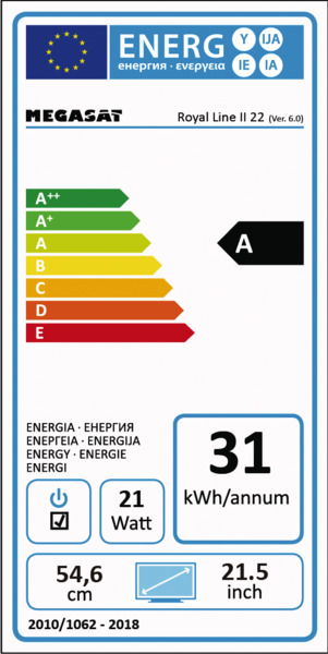 LED televízor Megasat Royal Line II 22"