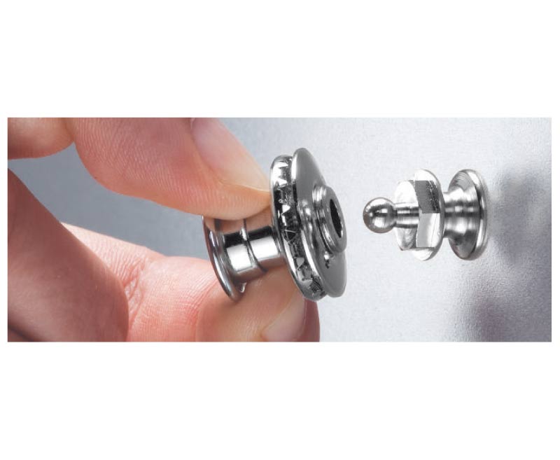 LOXX bezpečnostné lisovacie cvočky, strieborné 5ks.