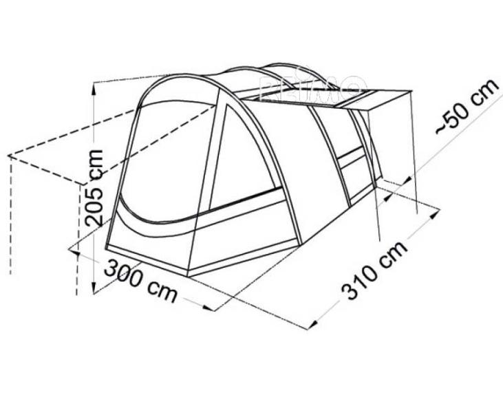 Vnútorný stan na spanie pre markízu autobusu REIMO Tour Action 5 a 6</p>