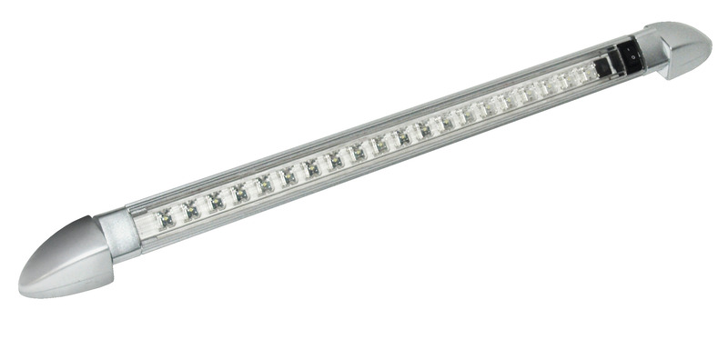 LED 12Volt Line Light Mini, 18 SMD LED, 270° rotatable, grey-silver