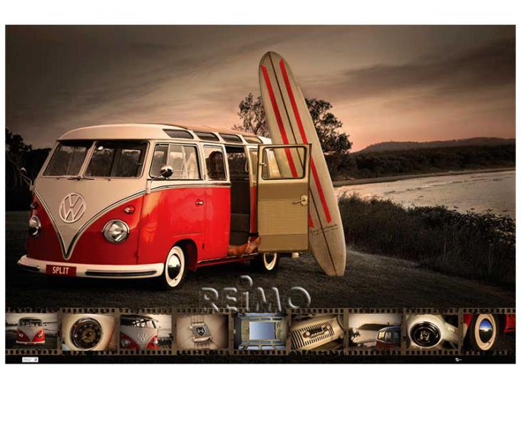 20 Kolekcia Maxi-Poster VW: VW Bus Surfboard