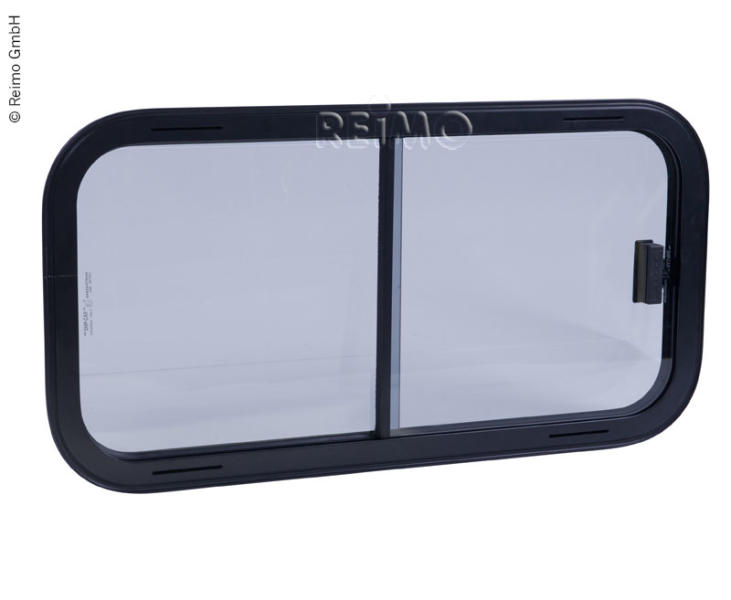 Sliding Van Window, Sliding Camper Window, Black Frame, 800x450mm