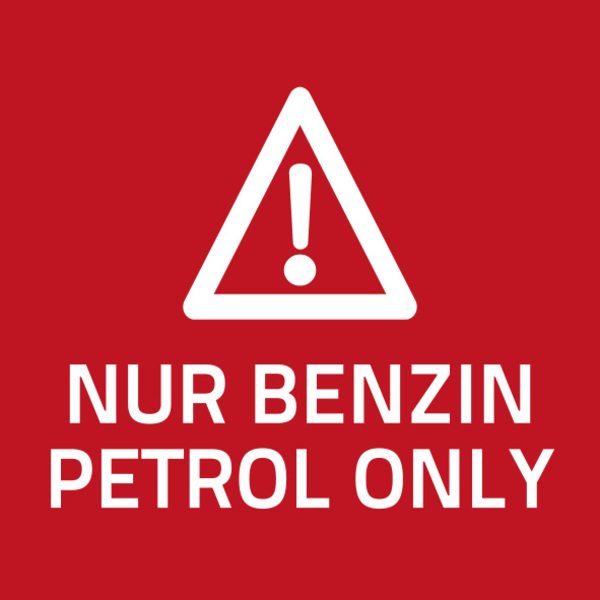 Bezpečnostná nálepka – Len benzín