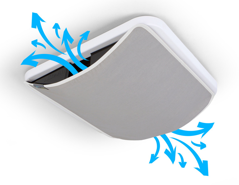 Stropný ventilačný kryt NiteAir 70 × 50 cm pre strešné kopuly / strešné ventilátory