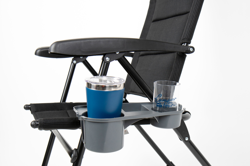 Bočný stolík pre kempingové kreslo - antracit</p>