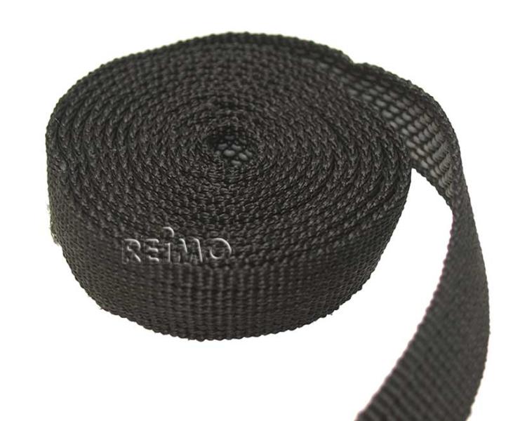 Napínací remeň čierny 25mmlfm