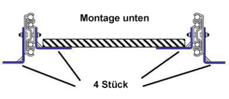 Upevnenie pre celoplošný výsuv - L-konštrukcia - sada 2 ks</p>