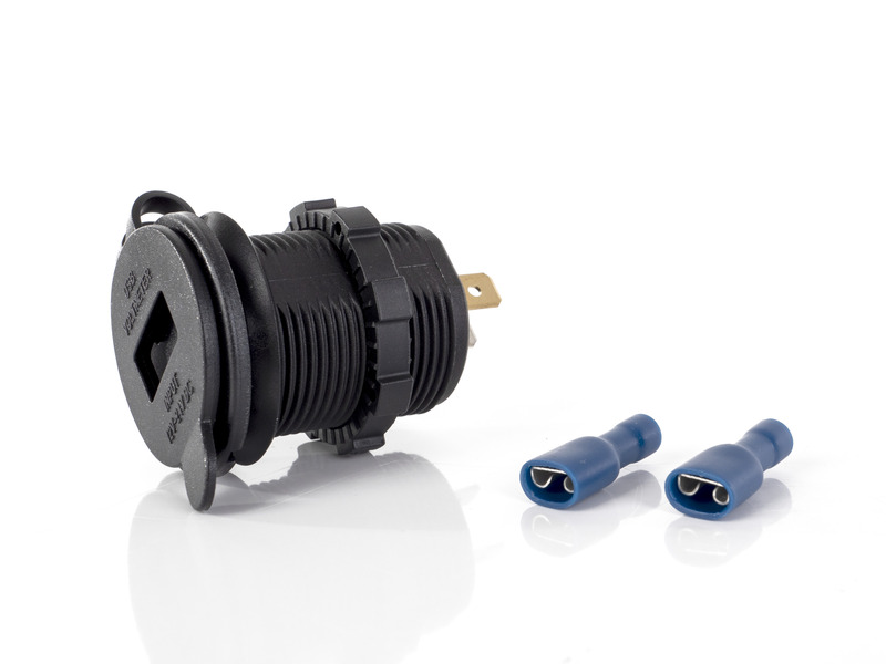 LED voltmeter s integrovanou nabíjacou zásuvkou USB 12 V / 24 V</p>