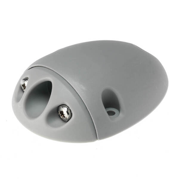 Plastová strešná priechodka pre 2 káble – sivá – Ø 3 – 6 mm