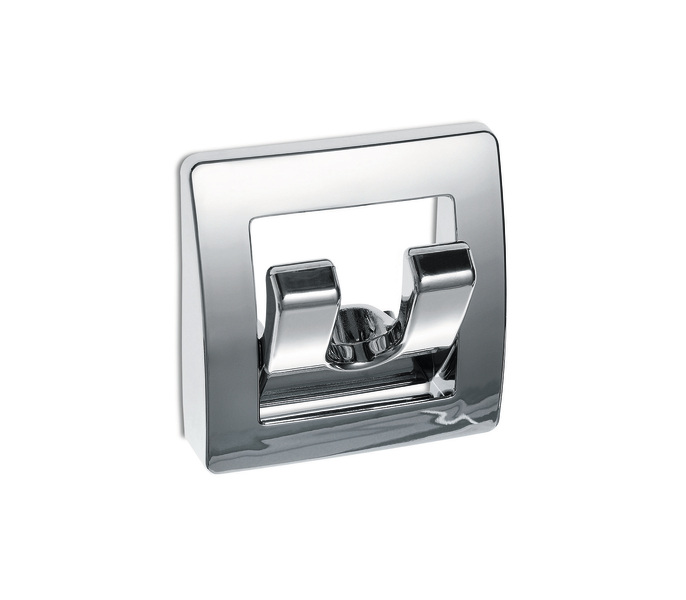 Háčik na kabát / nástenný háčik chróm - posuvný balený v blistri</p>