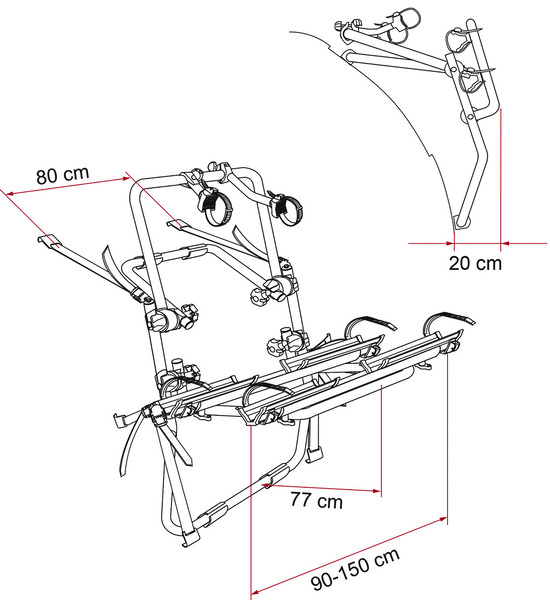 Fiamma univerzálny nosič bicyklov Carry Bike Backpack pre 2 bicykle