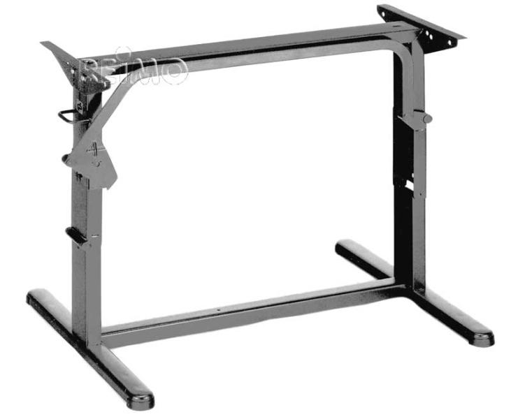 Kovový podstavec zdvihacieho stola – 75 cm – svetlosivý