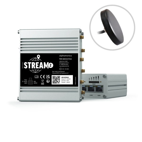 Mobilný LTE/WiFi router Alphatronics STREAM 2 pre obytné vozidlá a karavany</p>