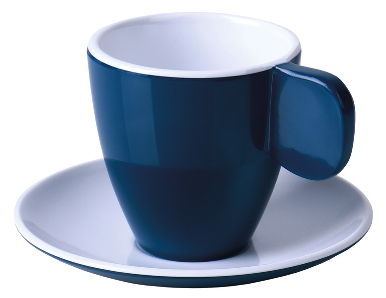 Camp4 Melamínové šálky na espresso, sada 2 ks – tmavomodrá / biela