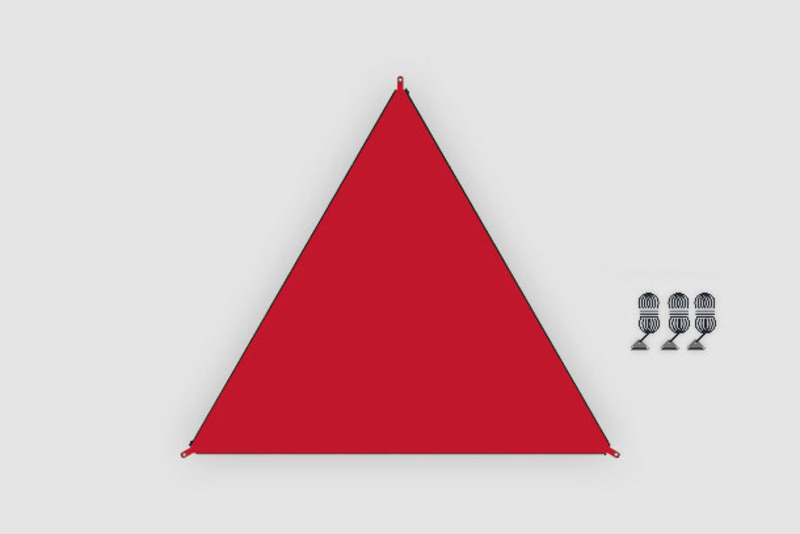 Predlžovacia plachta BENT so zipsom proti dažďu - červená</p>