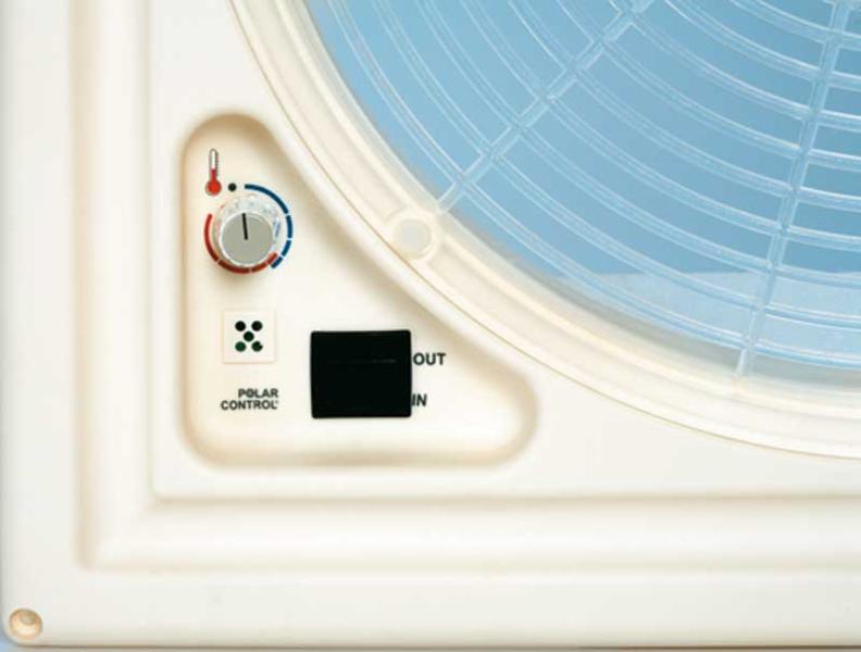 TurboVent 12 V Polar Control – biela kapota