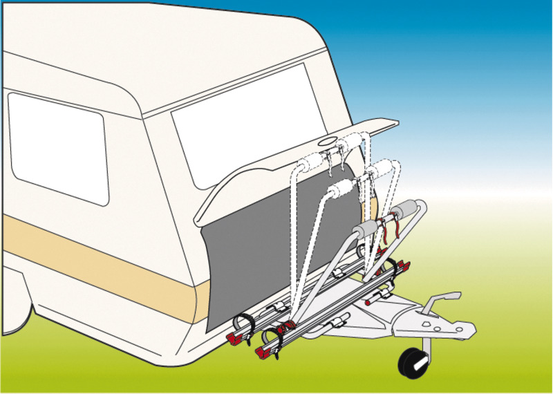 Nosič na ťažné zariadenie XL A, max. 35 kg, pre 2 kolesá