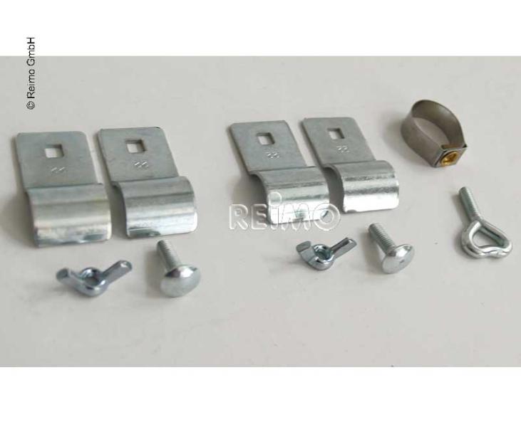 Upínacia tyč ohnutá 210-275 cm hliník Ă25 mm 3-dielna