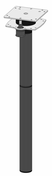 Hliníková podstavec s otočným stolom, výška 700 mm – 3-dielny