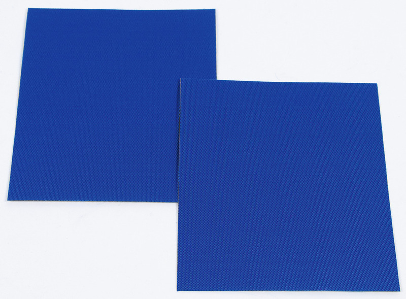 Záplaty na opravu stanu 100% polyamid atlantic blue samolepiace 2 ks.