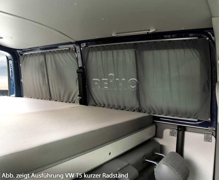 VW T5/6 KR Multivan/Caravelle curtain system grey, opaque