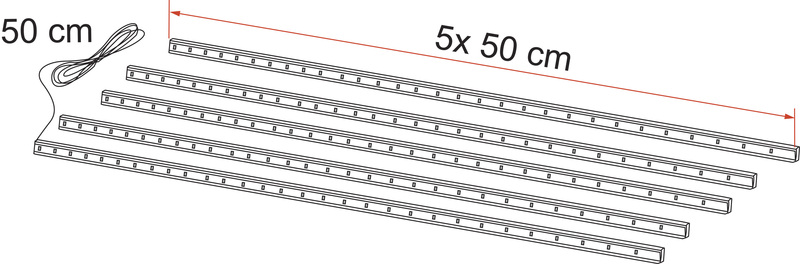 LED svetlo pre markízy F45 a F75 - šírka markízy 300 cm</p>