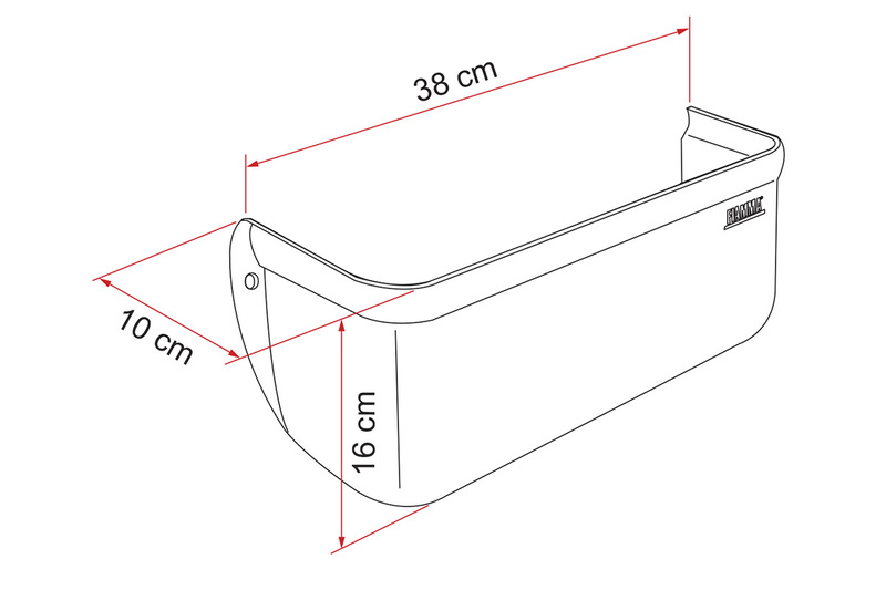 Odkladacia priehradka Pocket XL – sivá