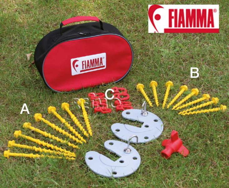 Súprava kolíkov na pribíjanie do zeme Fiamma, 27 kusov