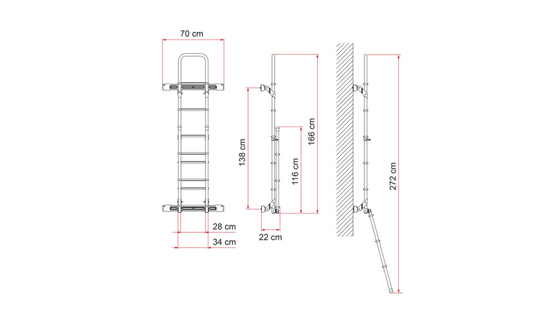 Montážna profilová sada tyčí Deluxe DJ Sprinter/Crafter od roku 2006 - strieborná</p>