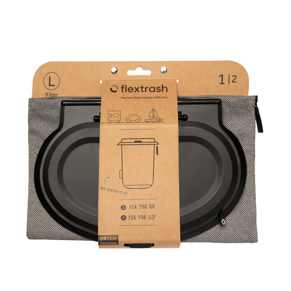 Odpadkový kôš Flextrash, 3 litre, sivý