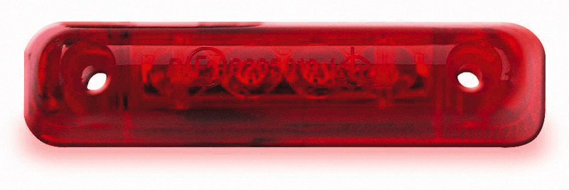 Červené zadné svetlo LED, 12 V, 0,4 W