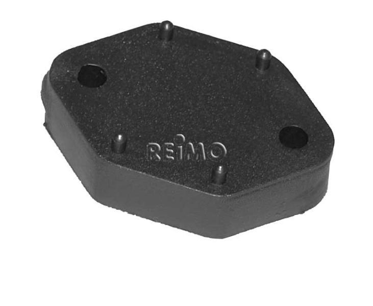 Dištančný plech, výška 10 mm, čierny