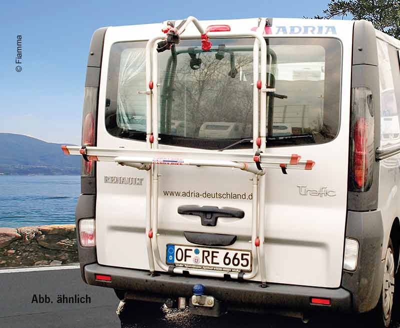 Hliníkový zadný nosič Carry Bike pre 2 kolesá zadných dverí Renault Trafic