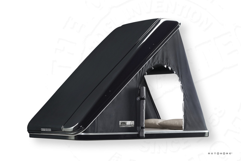 AUTOHOME Strešný stan s tvrdými škrupinami COLUMBUS VARIANT – LARGE – Black Storm