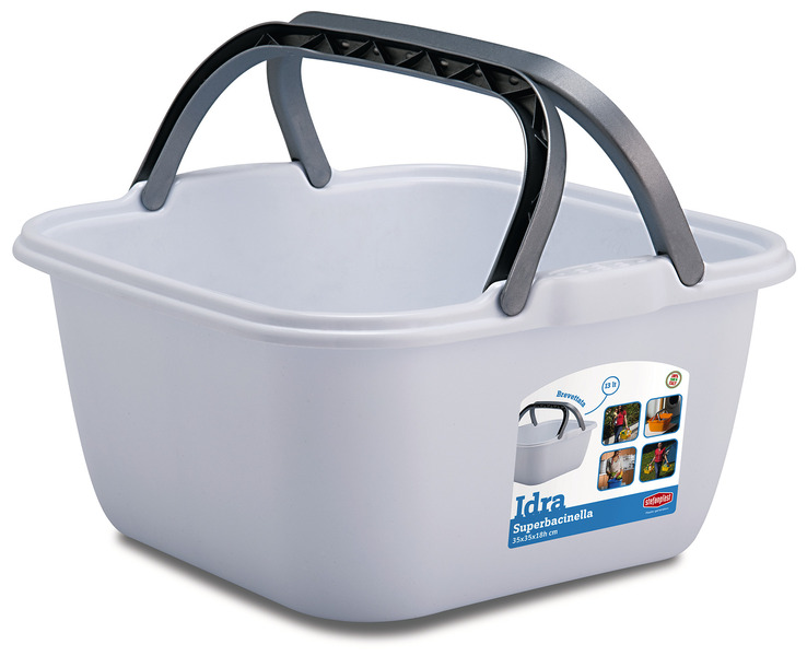 Misa/nádoba 13l, rôzne farby: biela, teal, limetkovo zelená, 35x35x18cm