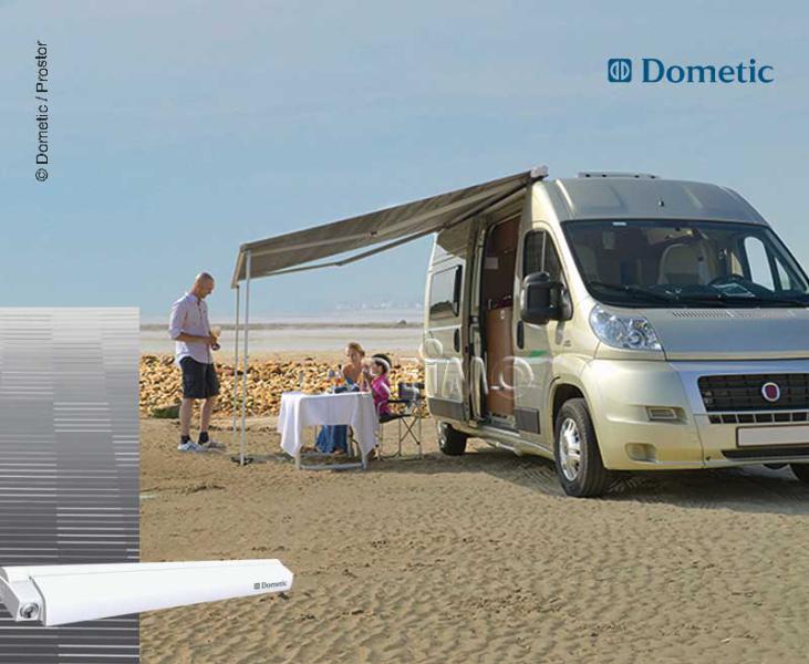 Dometic roof awning Perfect Roof 2000 L:4,00m fabric colour: Horizon grey