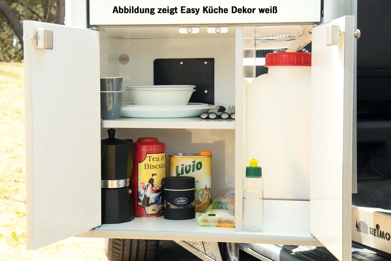 Multifunkčná kuchyňa EASY – montáž na pravej strane – strieborná lesklá