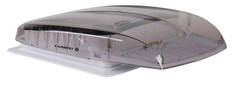 Strešný ventilátor Carbest VanVent 40 x 40 cm s diaľkovým ovládaním, čierny