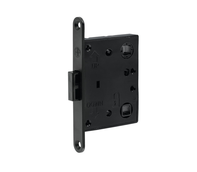 Zámka s vložkou M-Lock – plastová – čierna