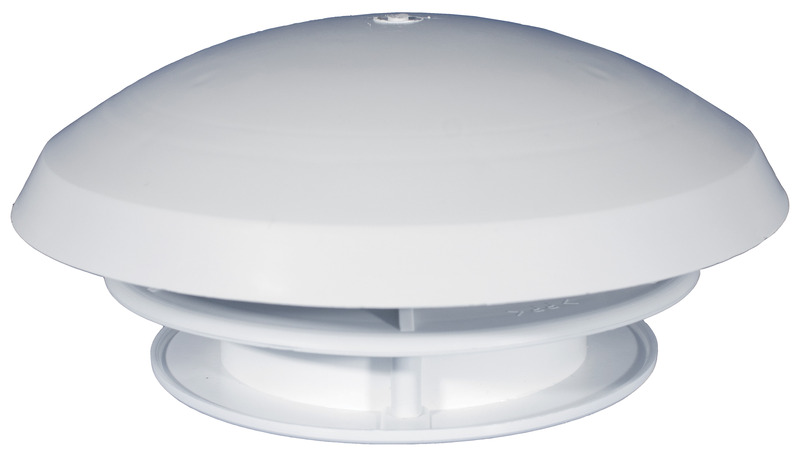 Biely ventilátor s hubovým dizajnom – priemer 180 mm