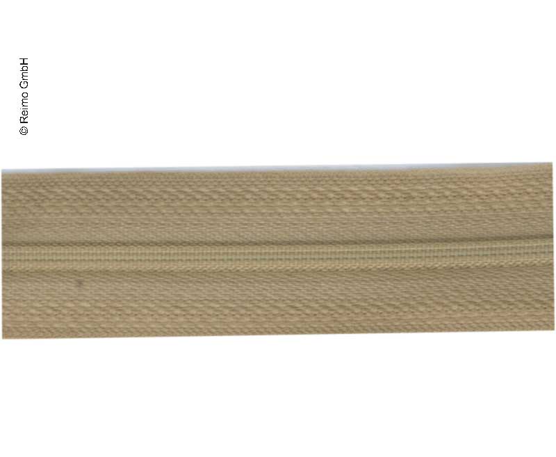 Neprerušovaný zips na metráž v béžovej farbe, šírka 2,5 cm