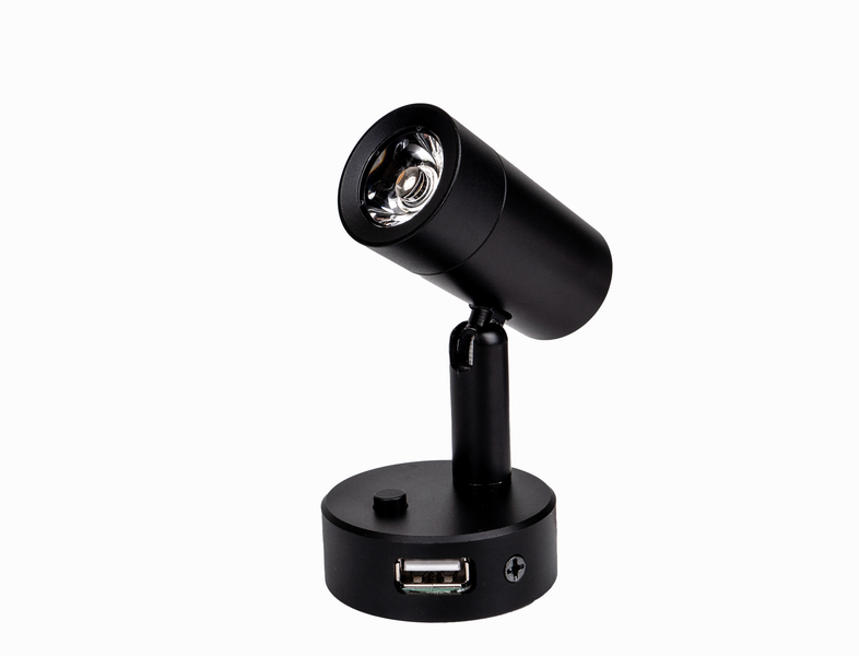 LED reading light black